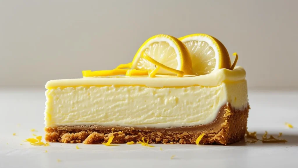 Cheesecake au citron sans cuisson, recette de dessert frais au Thermomix.